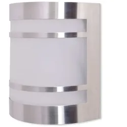 vidaXL Außenwandlampe Edelstahl