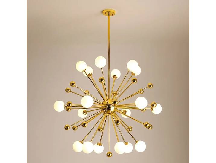 Lustre Led mondial moderne cuisine Restaurant salon suspension lampe verre organique acrylique artificiel Satellite décor lumières