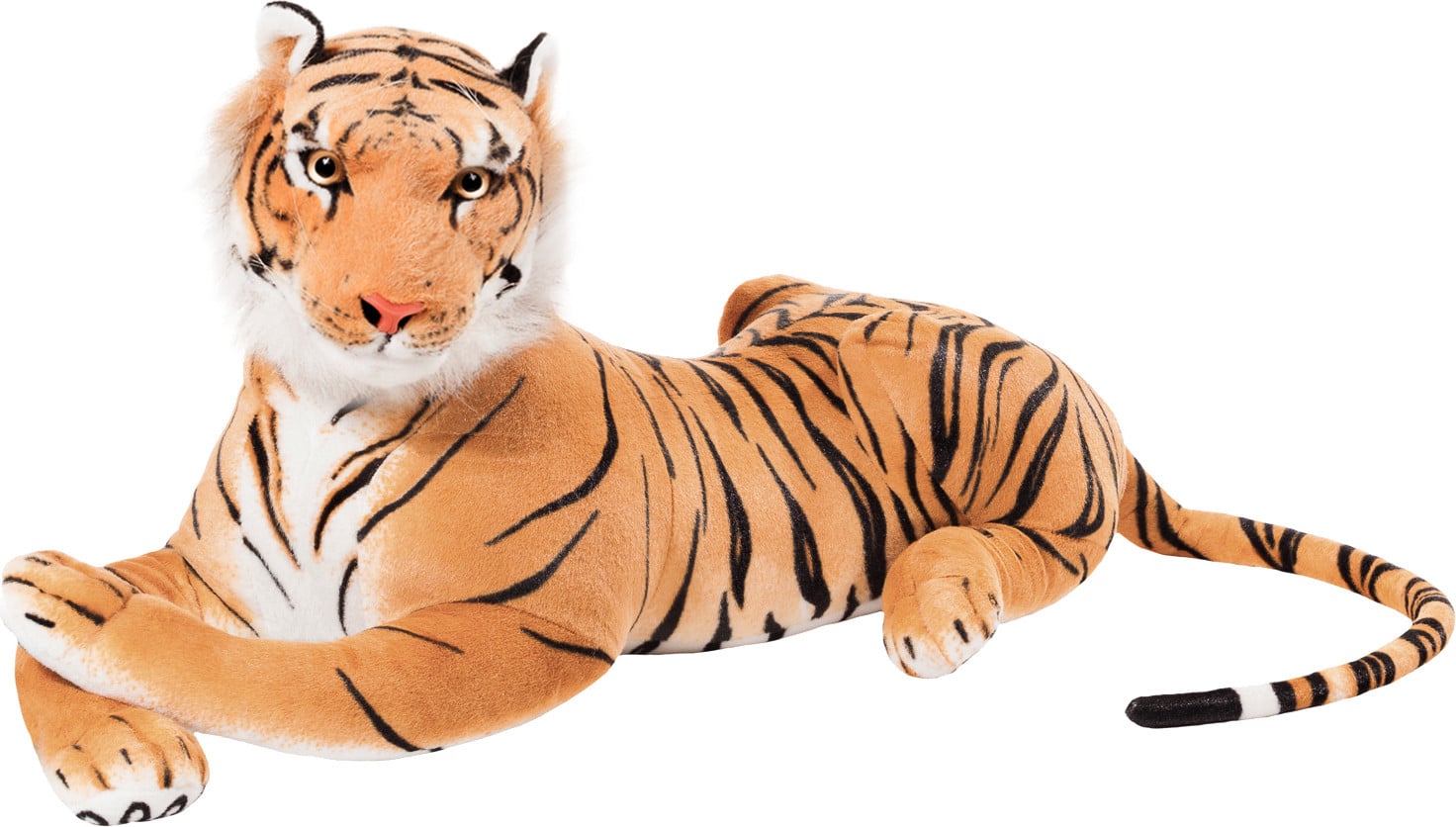 Brubaker Stoffen knuffel Tijger, bruin, 110 cm