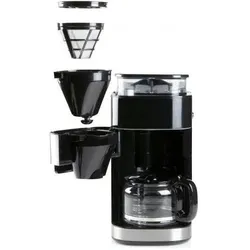 Domo Kaffeem. DO721K bk/sr, Filterkaffeemaschine, Schwarz