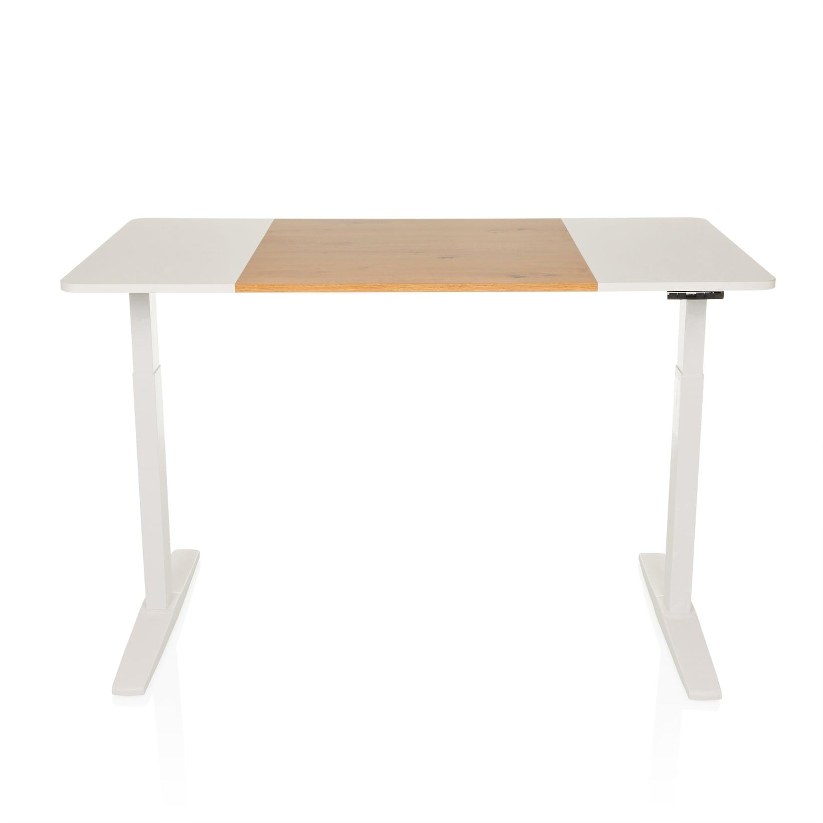 hjh OFFICE Elektrisch höhenverstellbarer Schreibtisch STAND T3 MDF Platte, Gestell aus Stahl