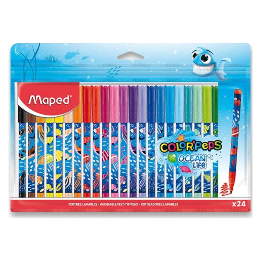 Maped 24 Ocean Life Filzstifte farbsortiert (24x) (845703)