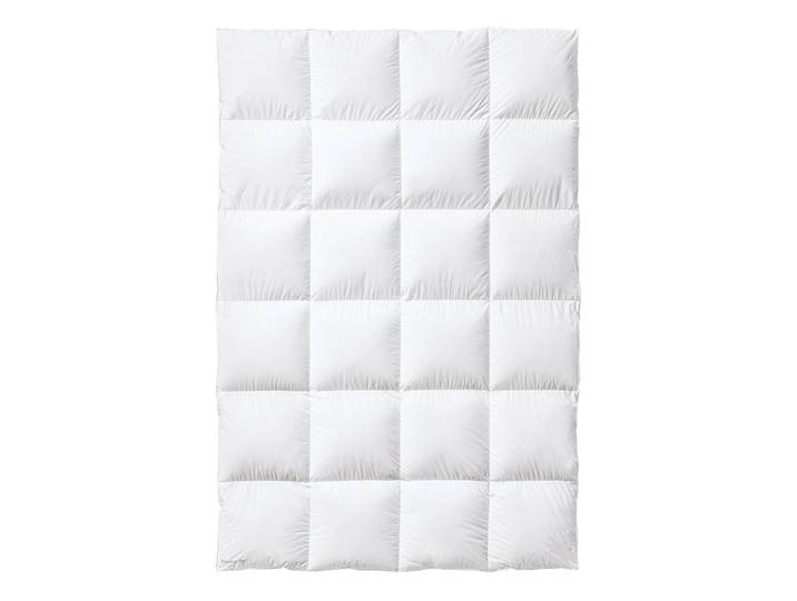 Daunenbettdecke Extra Warm 135 x 200cm Weiß Baumwollstoff