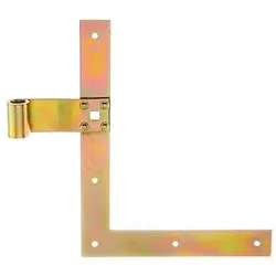 Fensterladen-Winkelband,gerade,oben,gelb verzinkt,HxL 250x200mm,Rolle Ø13mm