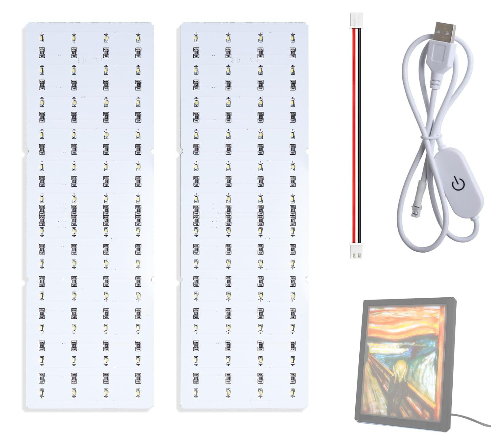Dripio CMYK LED-achtergrondverlichtingsset voor 3D-printers, 2 stuks