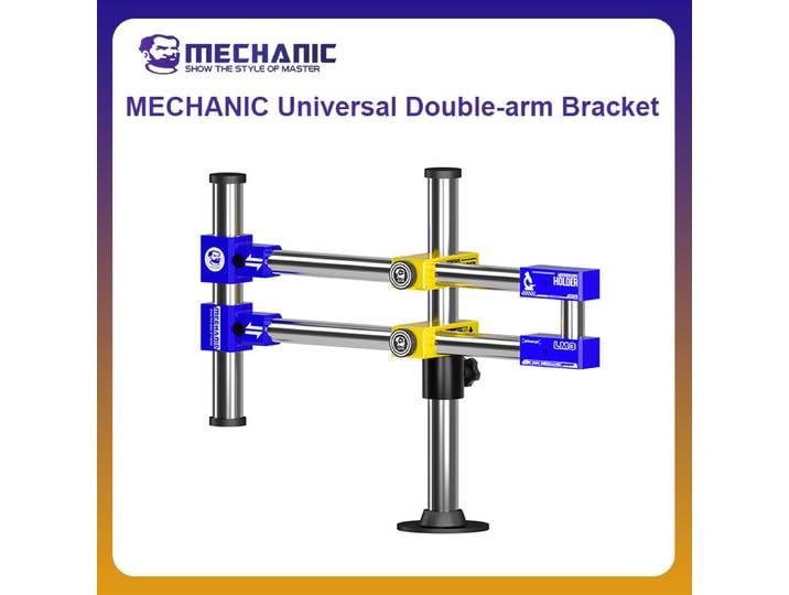 MÉCANICIEN Officiel LM3 Support de Microscope Universel Réglable à Double Bras, Rotation à 360 °, Outils de Microscope pour Téléphone Portable