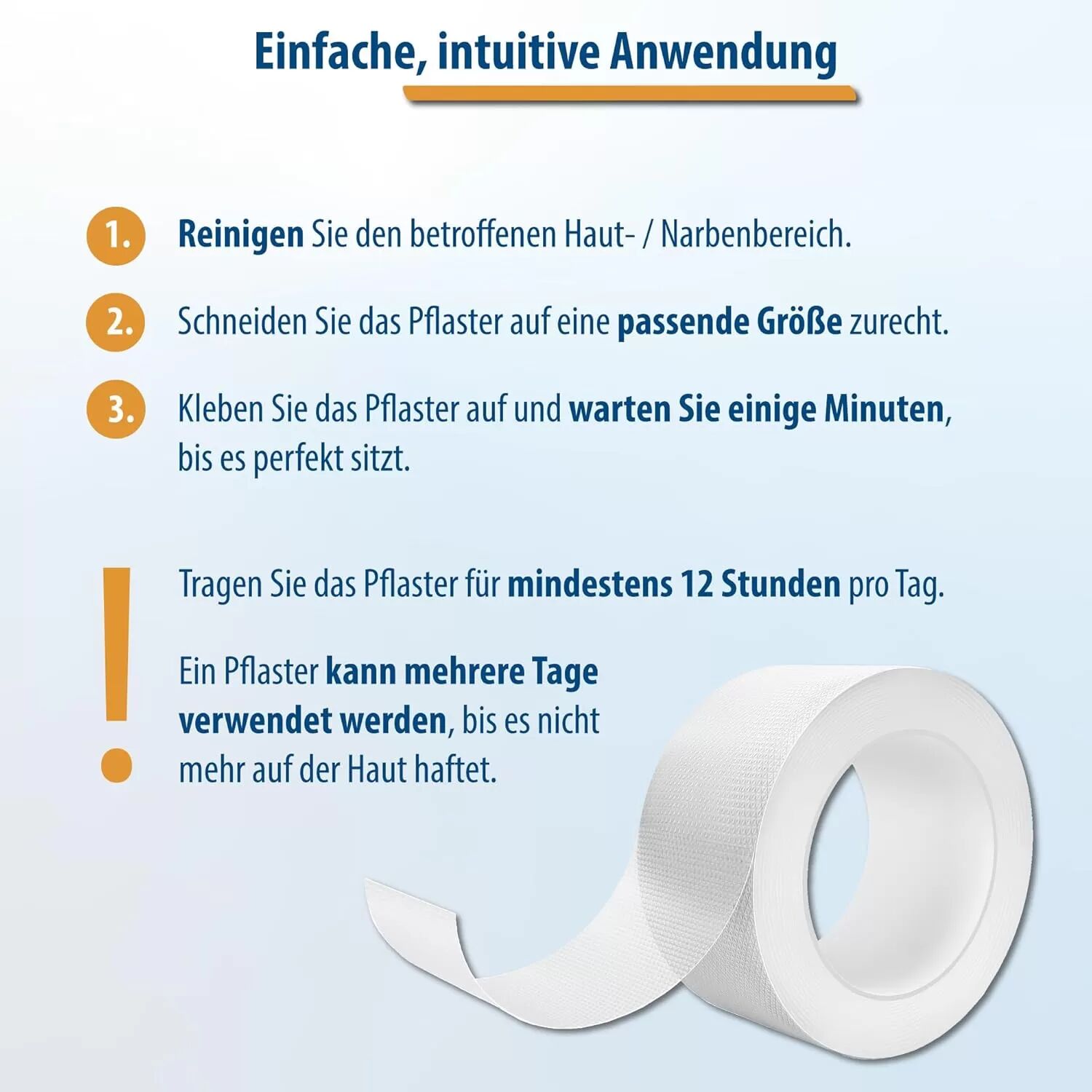 INF Narbenpflaster - Silikon-Narbenfolien 1,5 Mio. Matte transparente Farbe