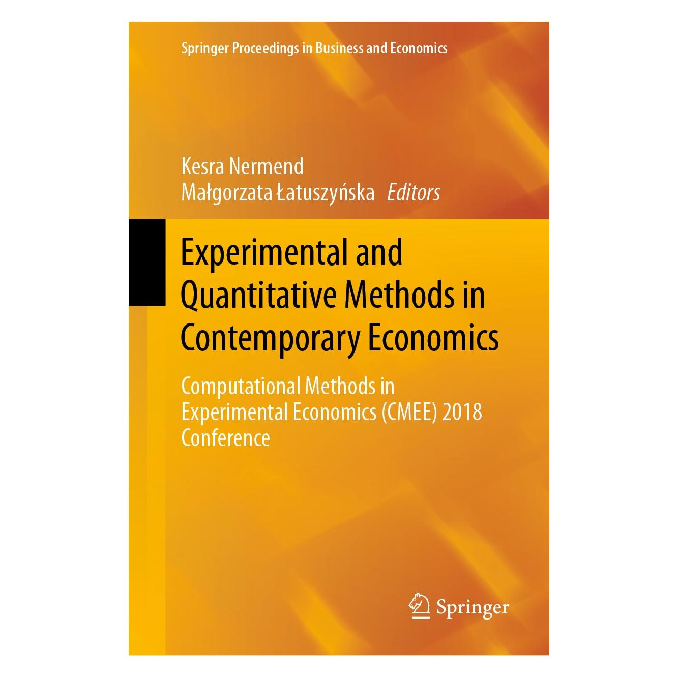 Springer Experimental and Quantitative Methods in Contemporary Economics (Englisch, Hardcover, Kesra Nermend, Małgorzata Łatuszyńska) (9783030302504)