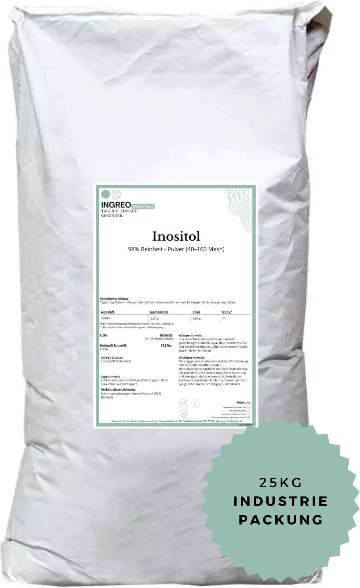 Inositol - 98% Reinheit Pulver (40-100 Mesh) - 25 kg