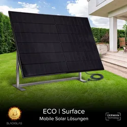 Sichtschutz SolarScreen ECOsurface 445Wp Solarmodul 7-stufig verstellbar, Balkonkraftwerk