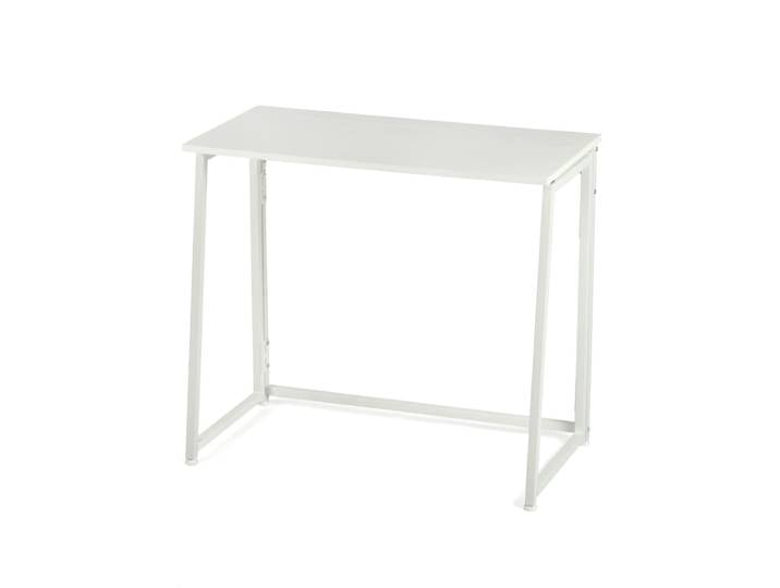 Bureau pliant sur roulettes, bureau d'étude, table de bureau blanche