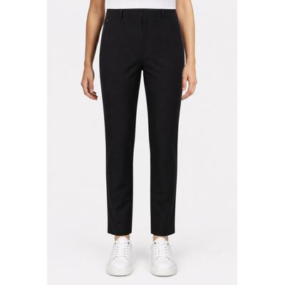 7/8-Hose STEHMANN "Malaga-740", Damen, Gr. 44, N-Gr, schwarz, Web, Obermaterial: 52% Polyamid, 48% Elastomultiester, unifarben, normal 7/8-Länge, Hosen 7/8-Hose, im Chino-Look / Clean