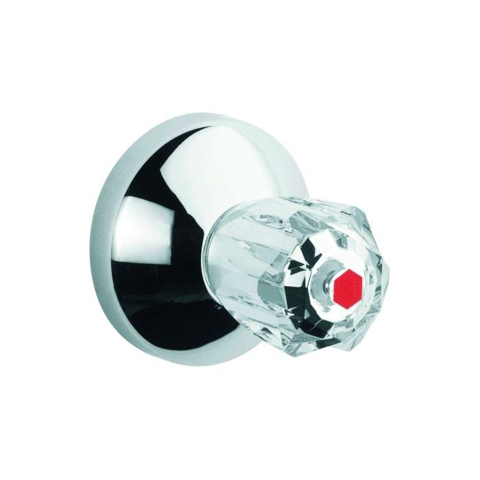 Grohe Ventil Oberbau 19831000 Markierung rot, Unterputz, chrom