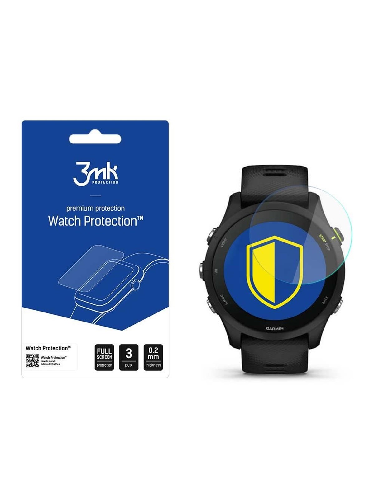 3mk Watch Protection v. FlexibleGlass Lite - Garmin Forerunner 255