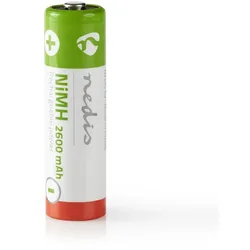 Nedis Wiederaufladbarer Ni-MH-Akku AA - 1.2 V DC - 2600 mAh - 4-Pack
