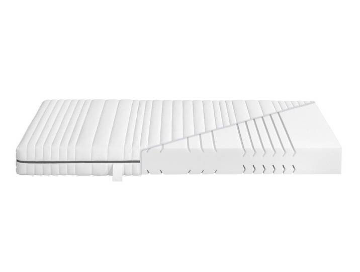Komfortschaummatratze Nightlife Silber mit 7 Liegezonen, Badenia Trendline, 18 cm hoch, optimale und weiche Anpassung der Körperkontur, für alle Schlaftypen