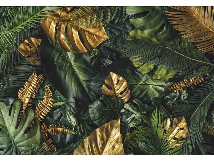 Tapete TROPICAL 2-teilig vliesfaser dunkelgrün 254x184x1cm