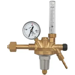 Flaschendruckregler, 200 bar, Argon, Mengenmesser 0-20 l/min