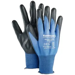 FORMAT Montagehandschuhe MechanicTOUCH Gr. 10 PU blau/schwarz