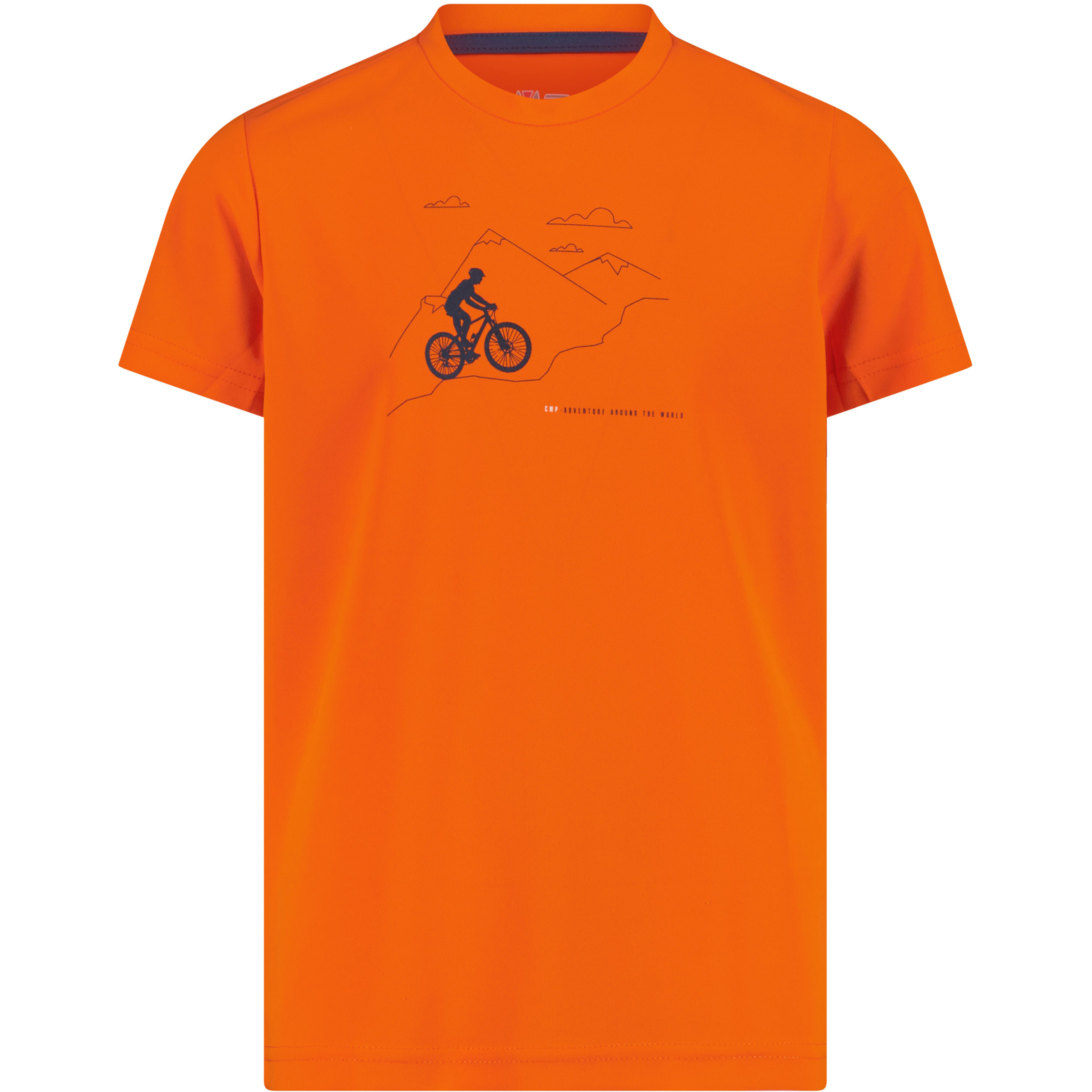 CMP Piquet Kinder T-Shirts orange Größe 176 Lifestyle Atmungsaktiv