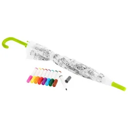 Regenschirm zum Bemalen "Dschungel" inkl. 9 Farben