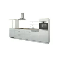 CUBO15 Küchenzeile ohne Elektrogeräte  Kassel , weiß , Maße (cm): B: 330