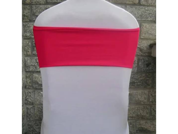 HIPdudRTG Satinbänder mit Schleifen für Stühle, 10 stücke/50 stücke Spandex Hochzeit Stuhl Schärpe Schärpen Hotel(Fuchsia,50pcs)