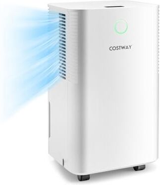 Costway 1750 Sq. Ft 32 Pints Dehumidifier with Auto Defrost and 24H Timer Drain Hose-White