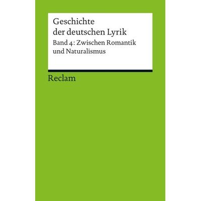 Geschichte der deutschen Lyrik, Taschenbuch von Bernhard Sorg, Reclam, Philipp, 978-3-15-018891-0