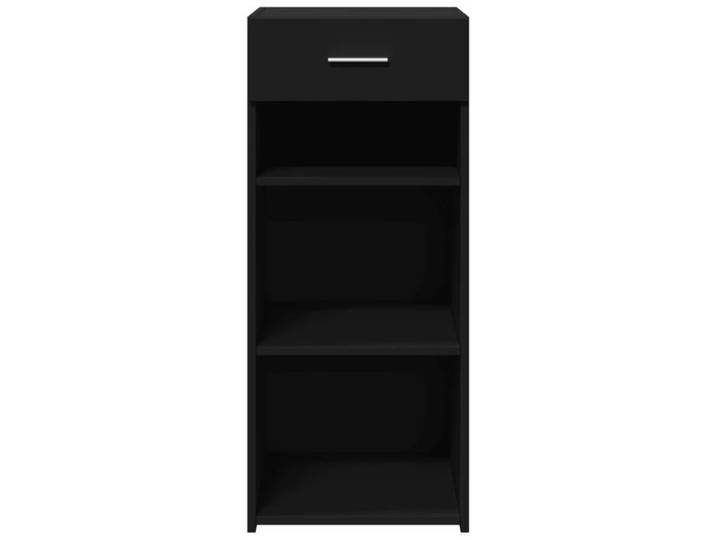 Meuble Rangement - HAOSHOP - Buffet noir 40x42 5x93 cm bois d'ingénierie&01_36663