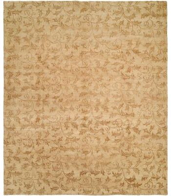 KALATY Royal Manner Derbyshire Beige Hand-knotted Area Rug