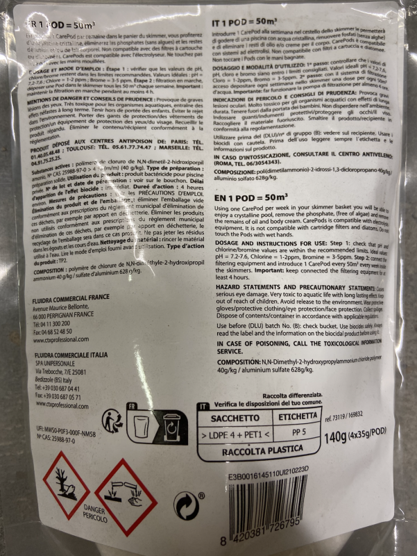 Floculant CarePods 3-en-1 CTX-598