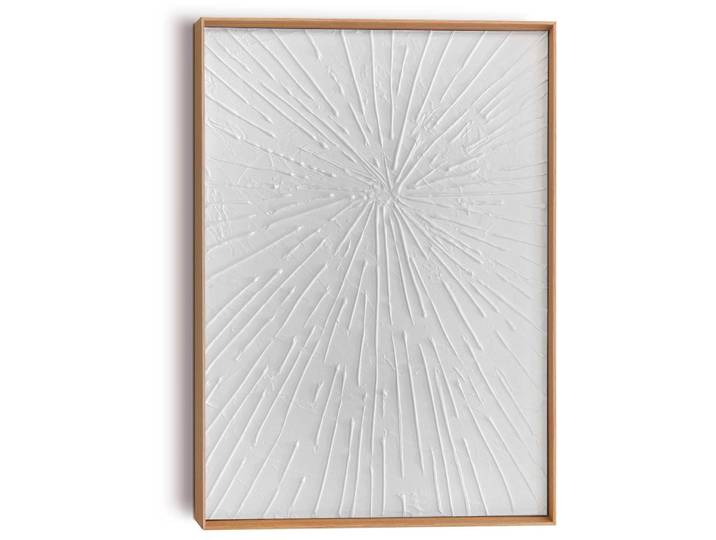 Bild REINDERS Sonnenstrahlen , weiss (farbe bild(er): weiß), B:50cm H:70cm T:3cm, Holzwerkstoff, Bilder, Bild