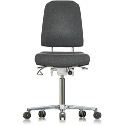 ESD Arbeitsstuhl "9320 ESD" Klimastar schwarz - schwarz