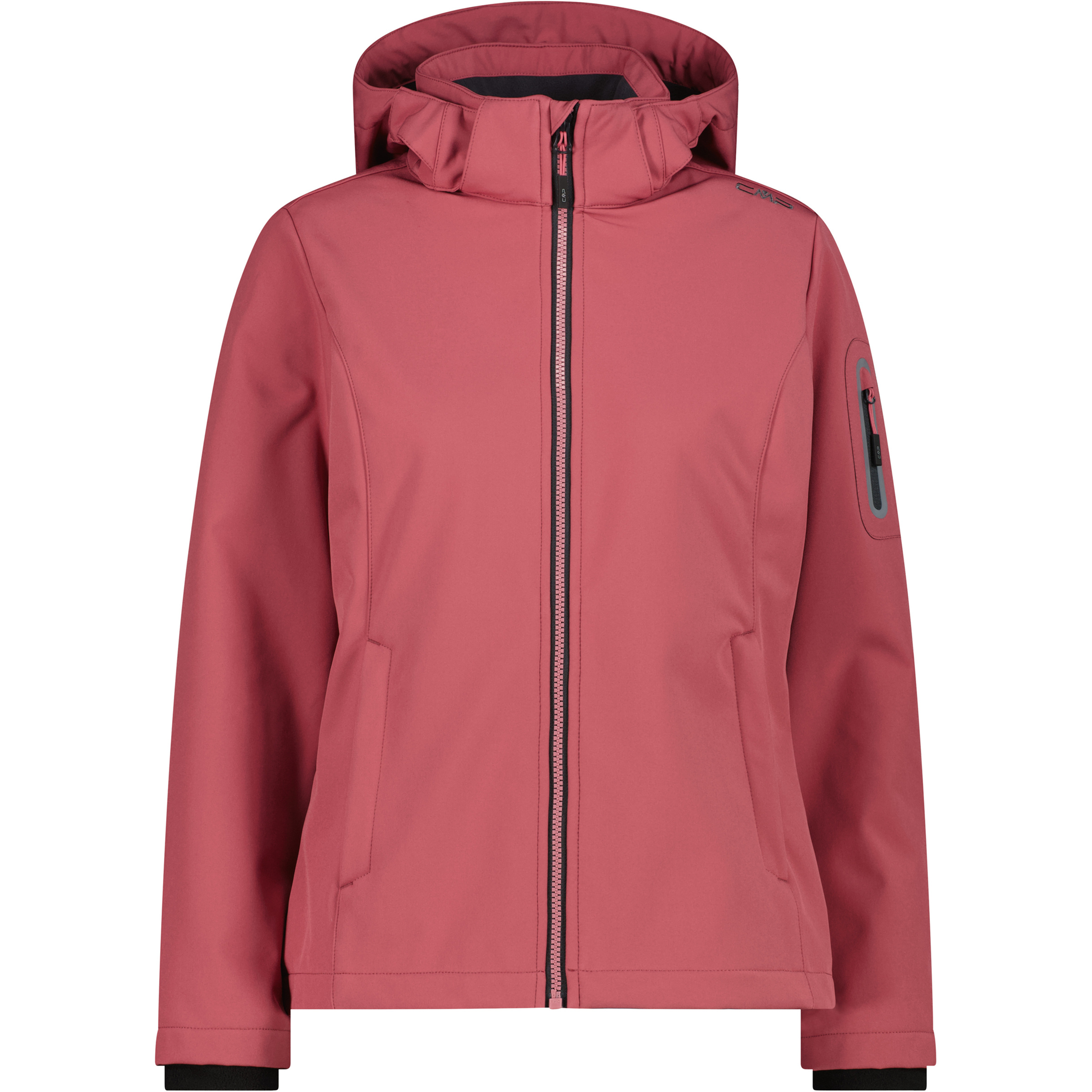 CMP Softshell Damen Softshelljacke rot Größe XXL Trekking Wasserabweisend Wasserabweisend