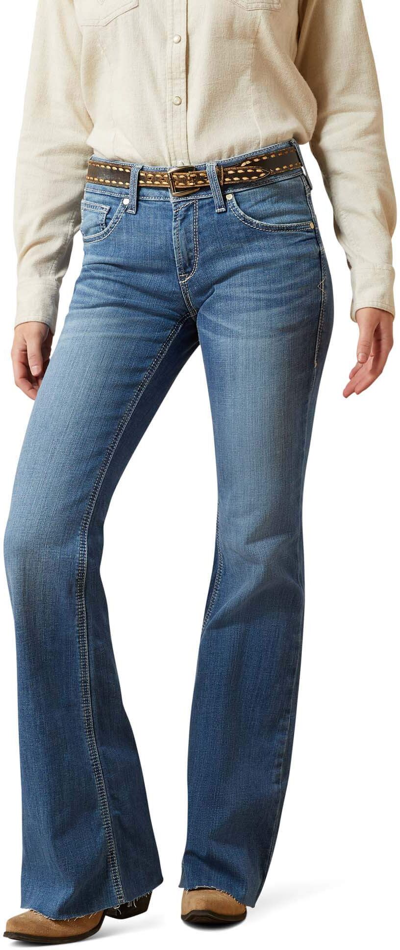 Women's Perfect Rise Andrea Flare Jeans in Belfair, Size: 18W Regular by Ariat