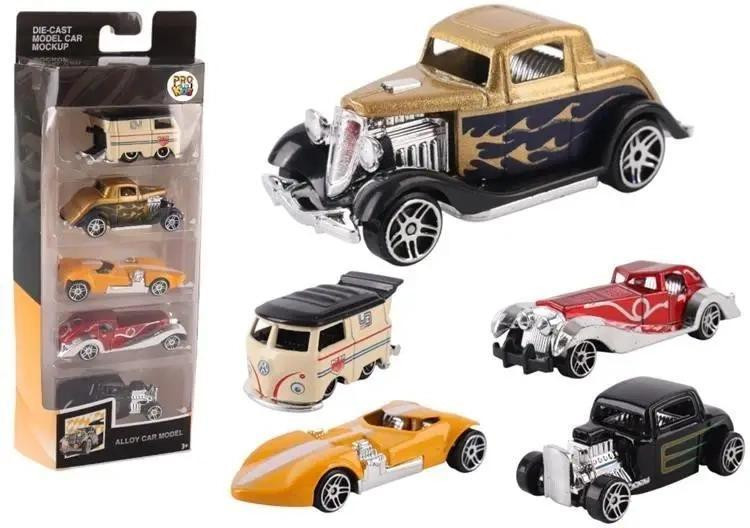 Pro Kids Set van vijf metalen hot rod autootjes