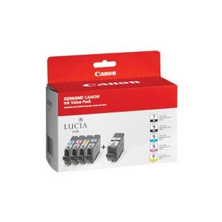 Canon Tinte PGI-9P Multipack 1034B011 schwarz, cyan, magenta, gelb, grau