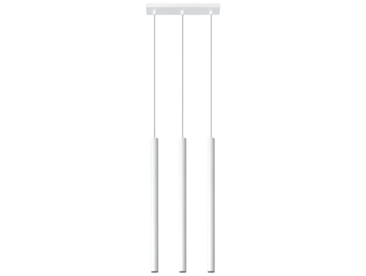 Suspension tube en métal, blanc L: 30cm