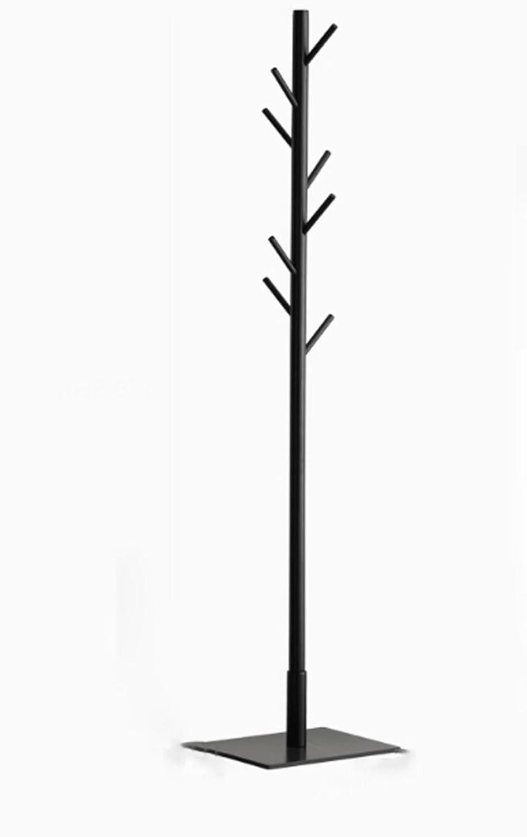 Vrijstaande kapstok Hal Boom zwart, Hoogte: 177 cm