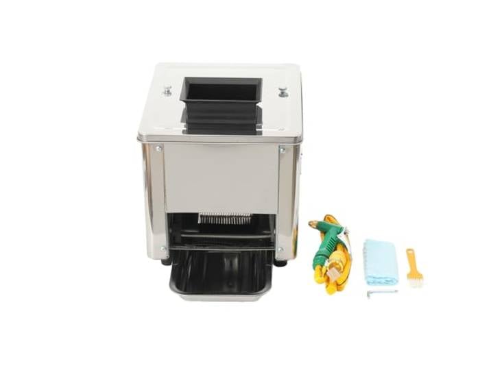 Fleischschneidemaschine Kommerzieller Fleisch Allesschneider 850W, Elektrische Aufschnittmaschine Lebensmittelschneider Fleischschneide, 3.5 mm Schnittstärke