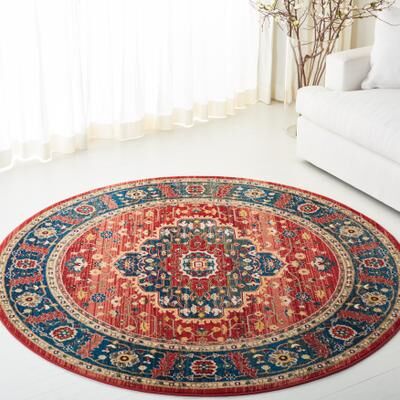Lauren Ralph Lauren Chloe Traditional Medallion Rug Fringe
