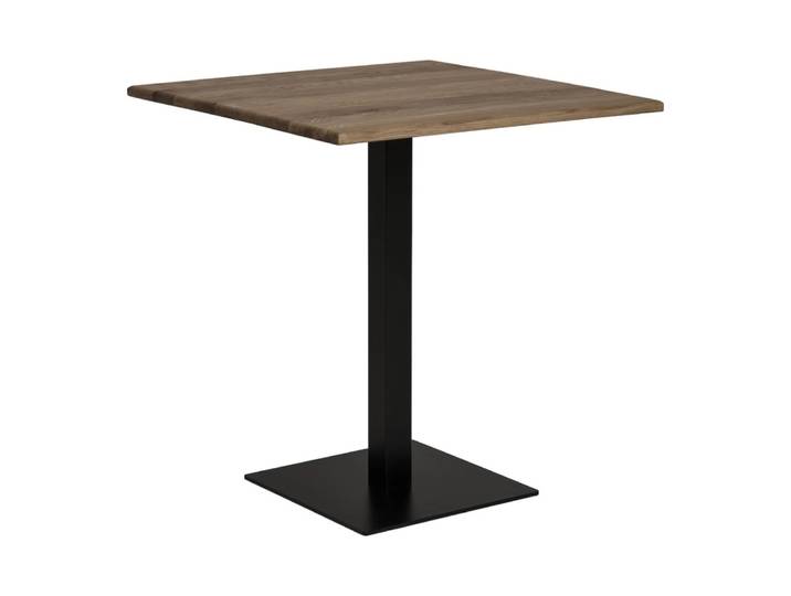Table de repas carrée en bois de chêne l70 cm
