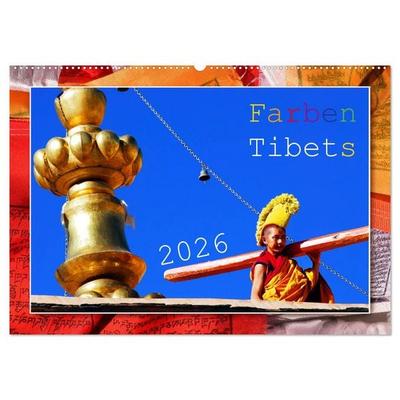 Farben Tibets (Wandkalender 2026 DIN A2 quer), CALVENDO Monatskalender