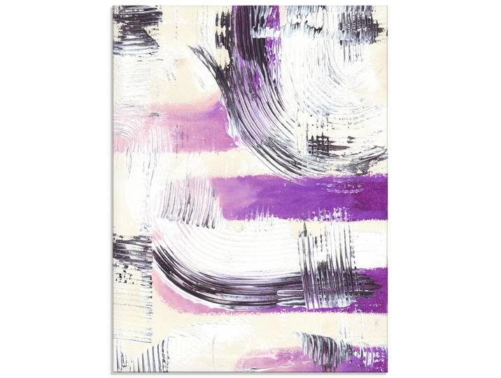 Glasbild ARTLAND Die Abstraktion eines Lebens , lila (farbe bild(er): naturfarben), B:60cm H:80cm, Bilder, Glasbild, in verschiedenen Grössen