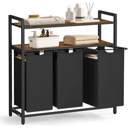 Songmics, Wäschekorb, Wäschekorb 3-Fächer (40 l)