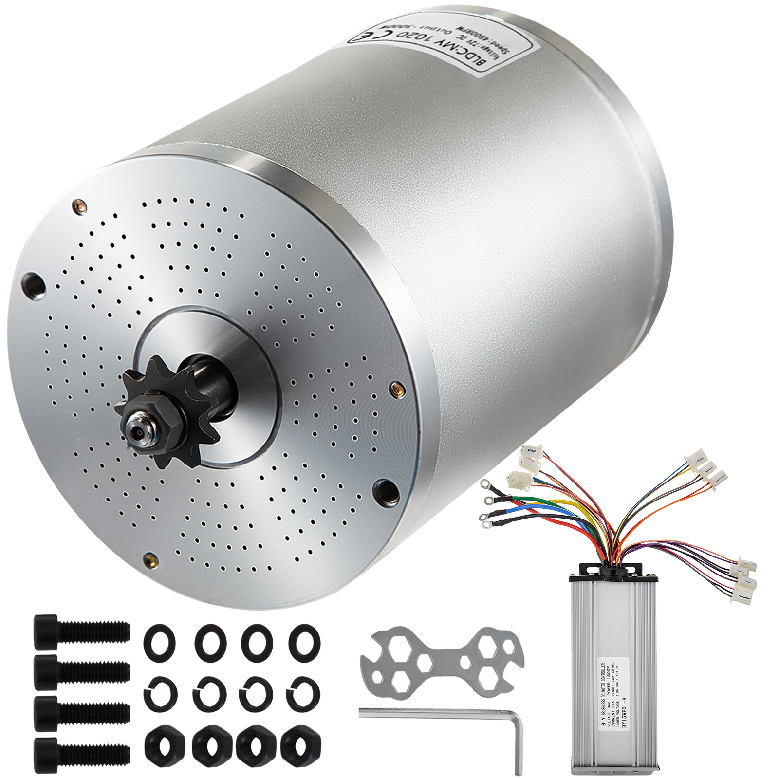 VEVOR 72V Bürstenloser Gleichstrommotor Elektromotor 4900 U Go-Kart Motor 30000W für Elektrisch Fahrrad usw.
