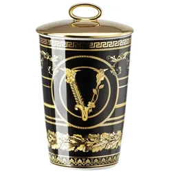 Rosenthal, Windlicht, Tischl.2t./Duftwachs Versace VirtusGala Black (2x)