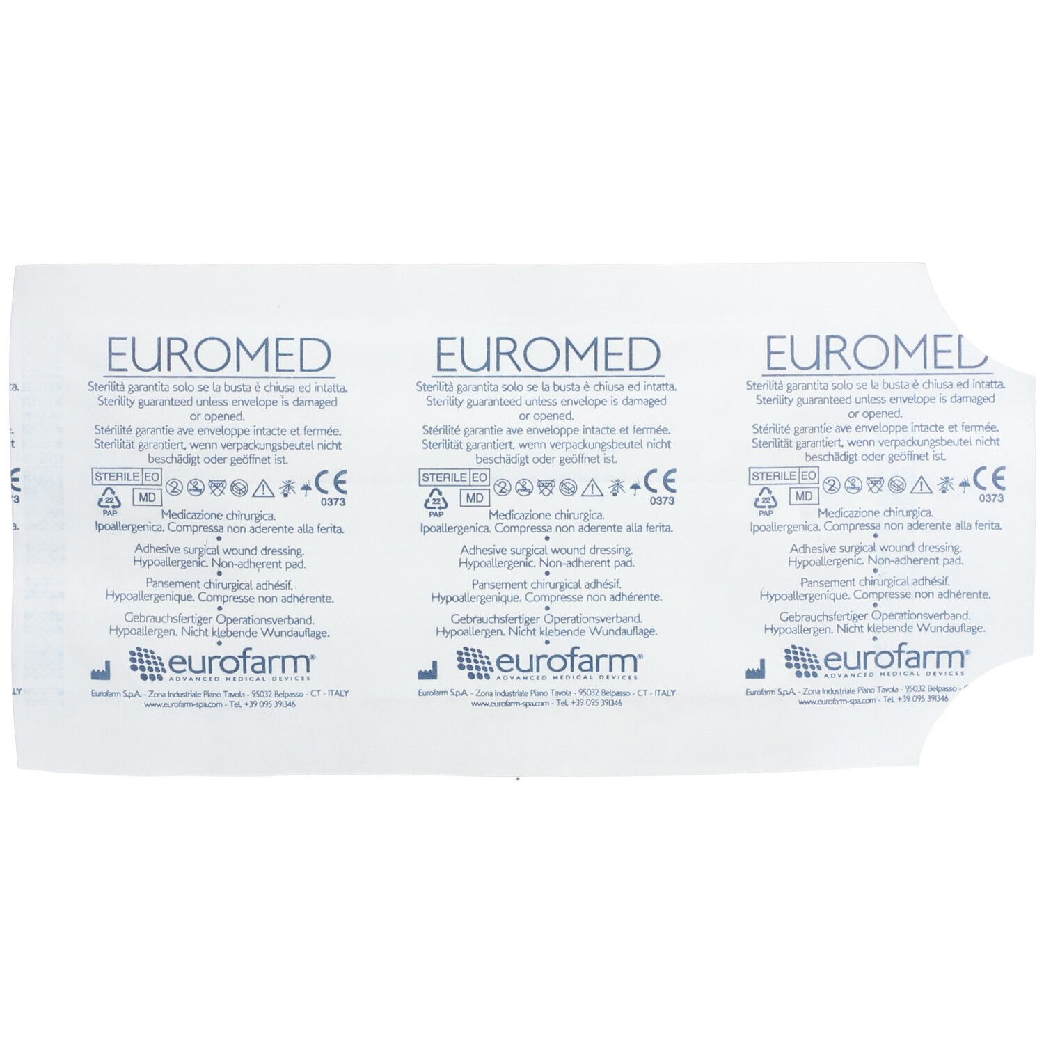 Euromed 8cm x 15cm Eilandpleister ADH Steriel 1 St Pflaster