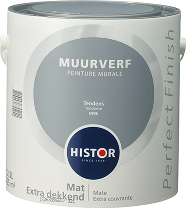 Histor Perfect Finish Muurverf Mat - Tendens - 2,5 liter